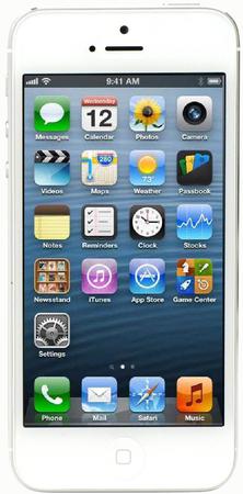 Смартфон Apple iPhone 5 32Gb White & Silver - Апатиты